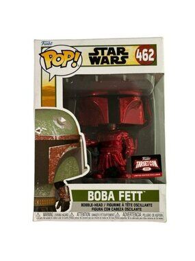 Funko Pop Star Wars Boba Fett Bobblehead #462 Target Con Red Chrome Ltd. Edition